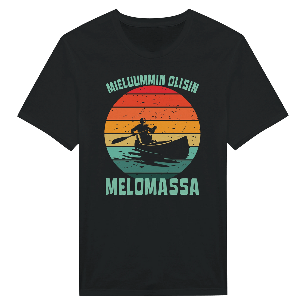 Mieluummin Olisin Melomassa v.1 - Miesten T - paita - Mun Paita