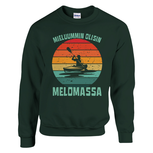 Mieluummin Olisin Melomassa v.2 - Collegepaita - Mun Paita
