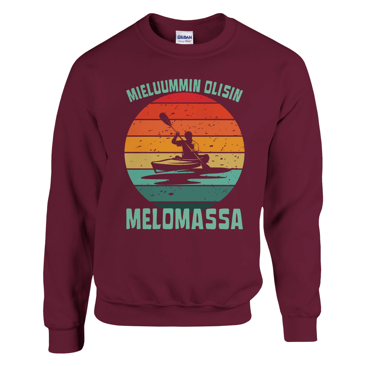 Mieluummin Olisin Melomassa v.2 - Collegepaita - Mun Paita