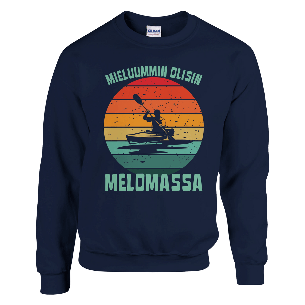 Mieluummin Olisin Melomassa v.2 - Collegepaita - Mun Paita