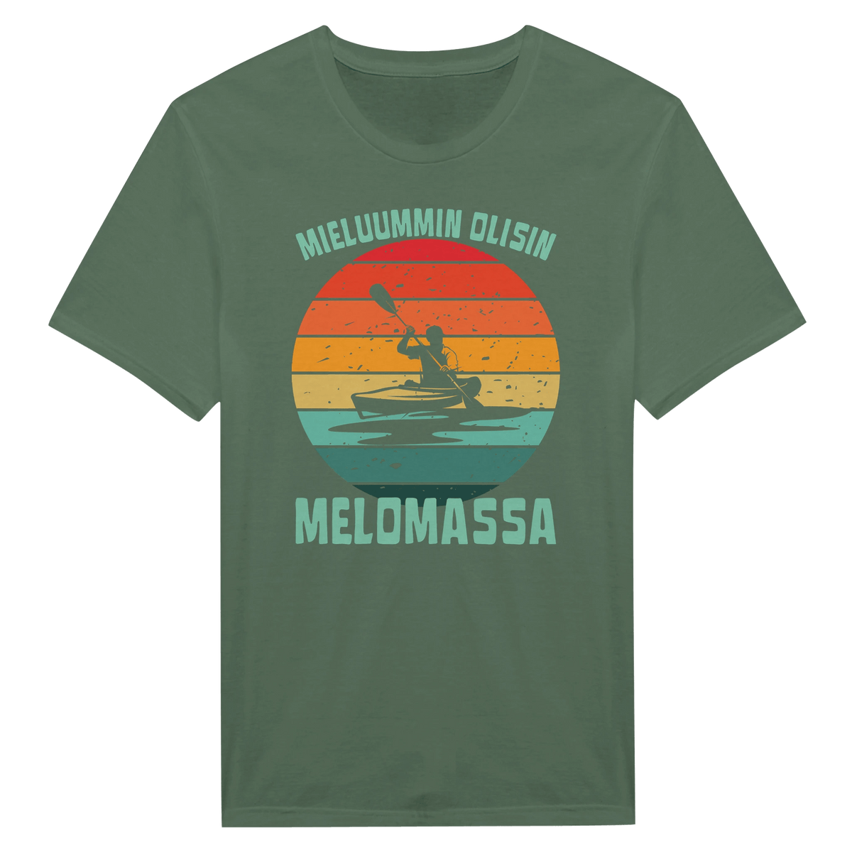 Mieluummin Olisin Melomassa v.2 - Miesten T - paita - Mun Paita