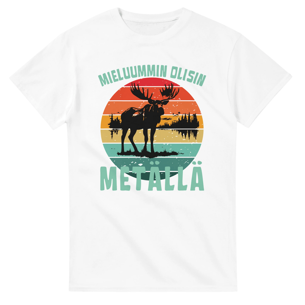 Mieluummin Olisin Metällä - 3XL - 5XL - Mun Paita