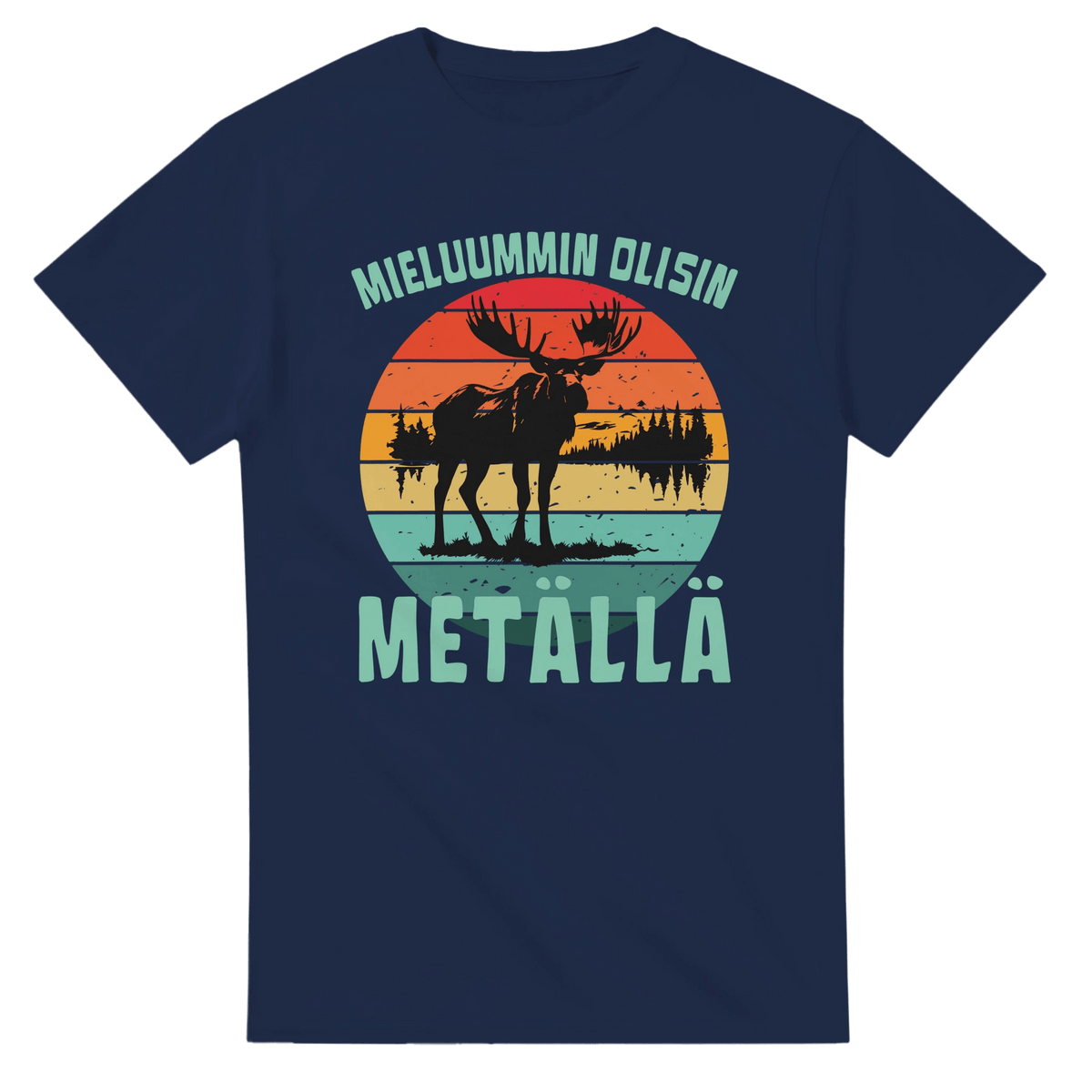 Mieluummin Olisin Metällä - 3XL - 5XL - Mun Paita