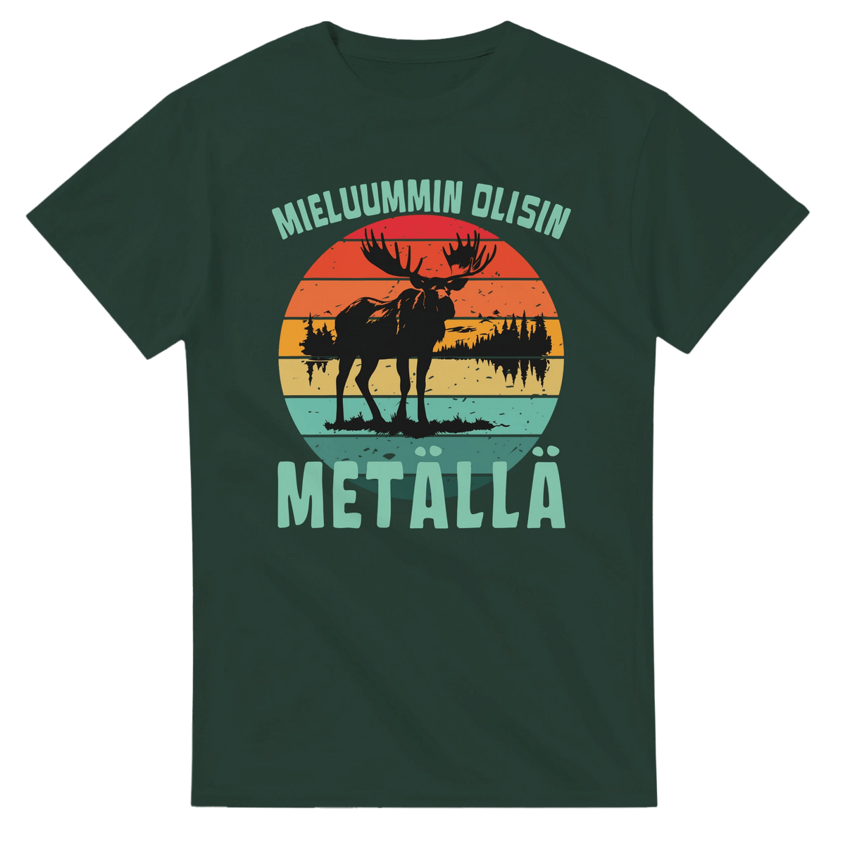 Mieluummin Olisin Metällä - 3XL - 5XL - Mun Paita