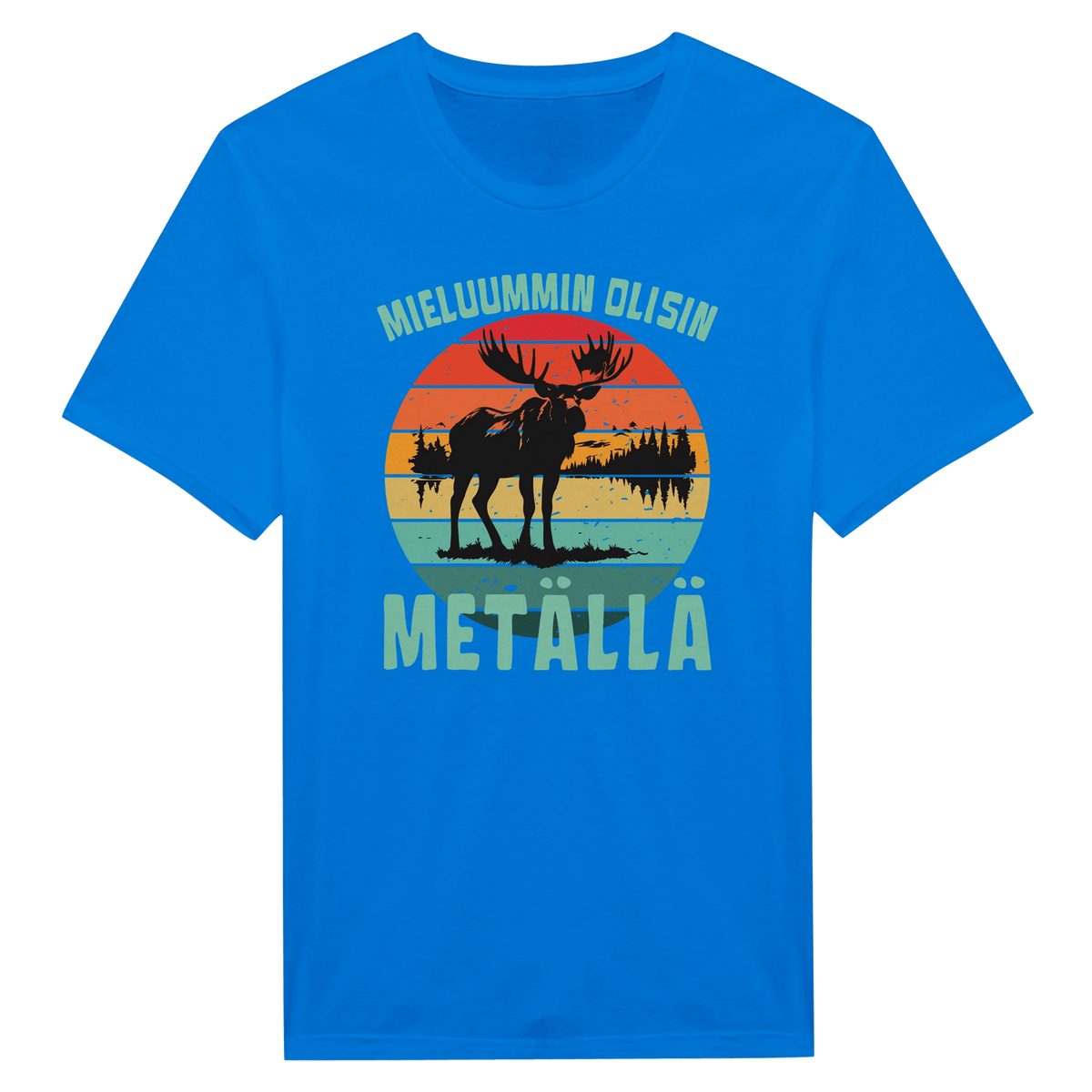 Mieluummin Olisin Metällä - Miesten T - paita - Mun Paita