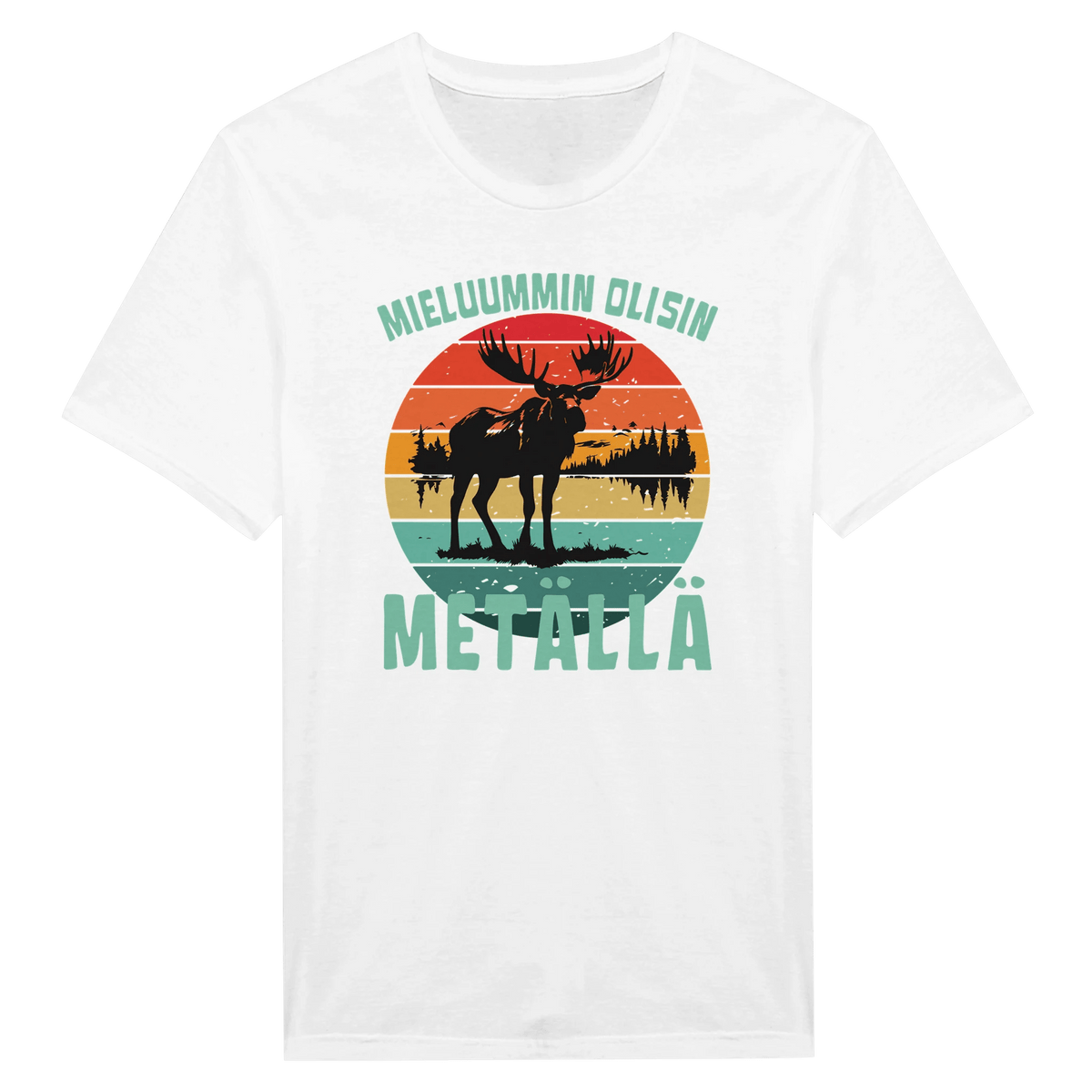 Mieluummin Olisin Metällä - Miesten T - paita - Mun Paita