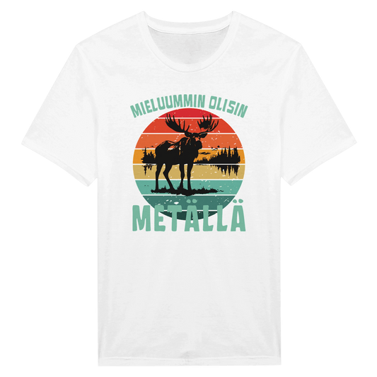 Mieluummin Olisin Metällä - Miesten T - paita - Mun Paita