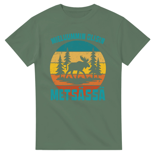 Mieluummin Olisin Metsässä Hirvi - 3XL - 5XL - Mun Paita