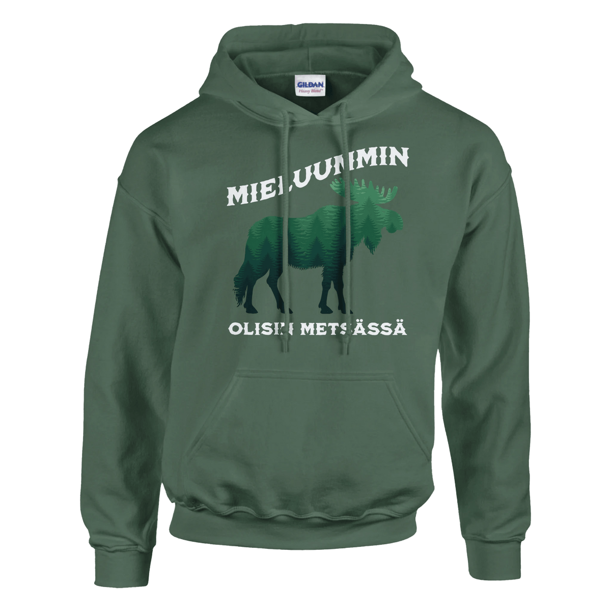 Mieluummin Olisin Metsässä Hirvi v.2 - Huppari - Mun Paita