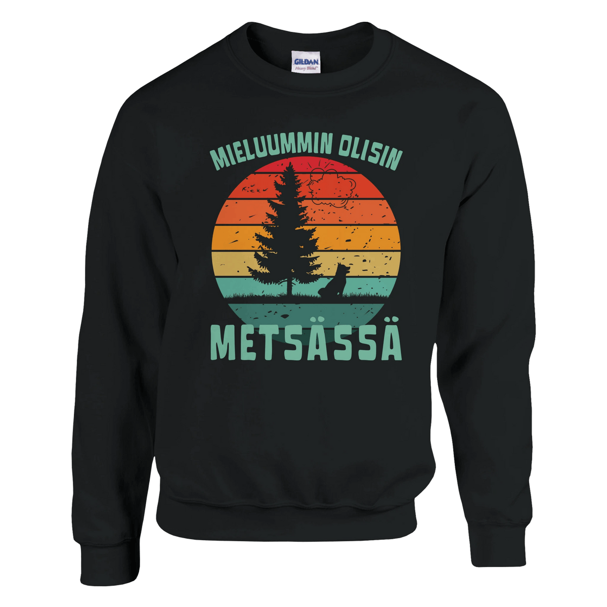 Mieluummin Olisin Metsässä Koiralla - Collegepaita - Mun Paita