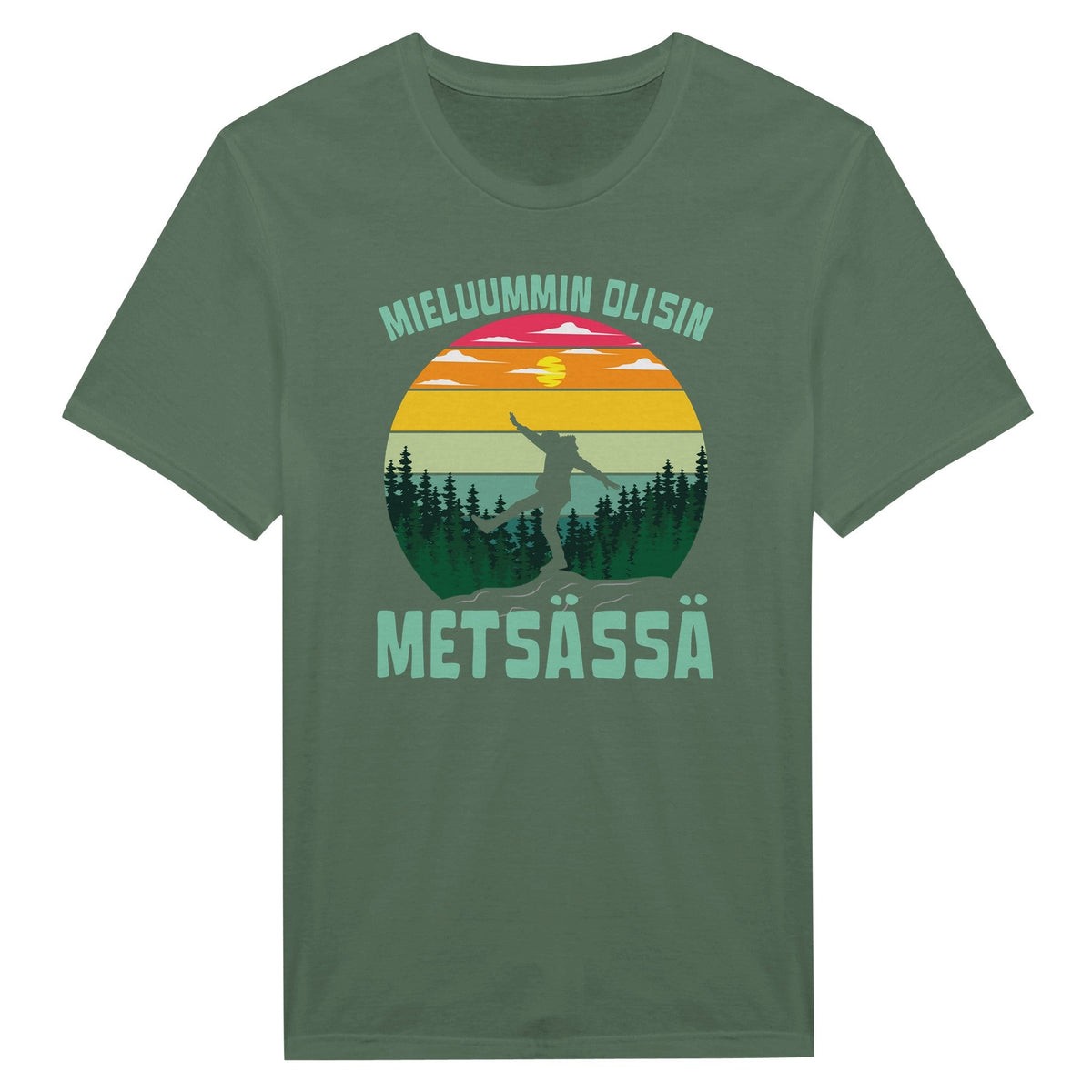 Mieluummin Olisin Metsässä - Miesten T - paita - Mun Paita