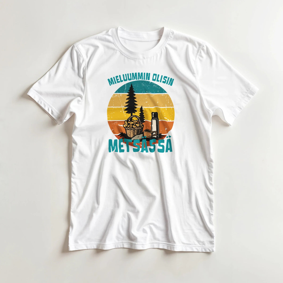 Mieluummin Olisin Metsässä Sienessä - 3XL - 5XL - Mun Paita
