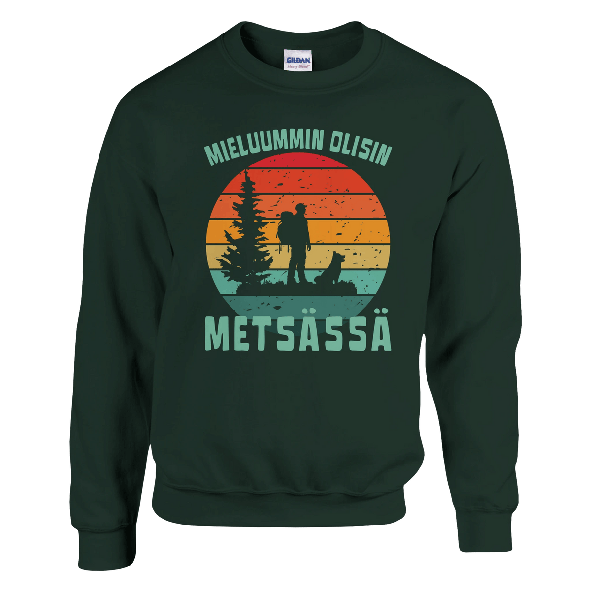 Mieluummin Olisin Metsässä v.4 - Collegepaita - Mun Paita