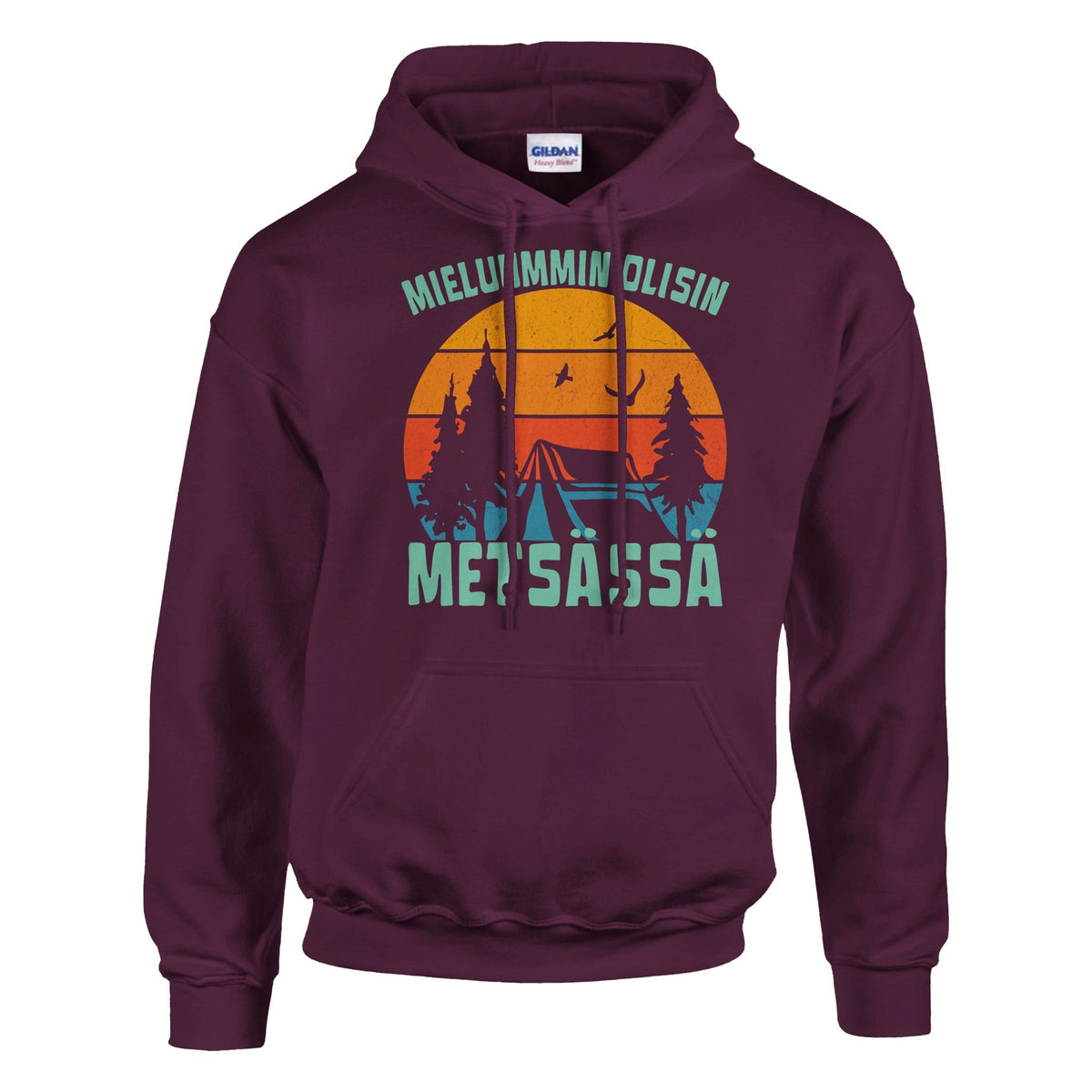 Mieluummin Olisin Metsässä v.6 - Huppari - Mun Paita