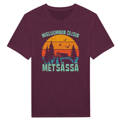 Mieluummin Olisin Metsässä v.6 - Miesten T - paita - Mun Paita