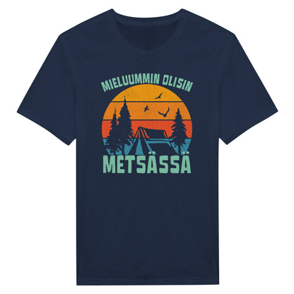 Mieluummin Olisin Metsässä v.6 - Miesten T - paita - Mun Paita