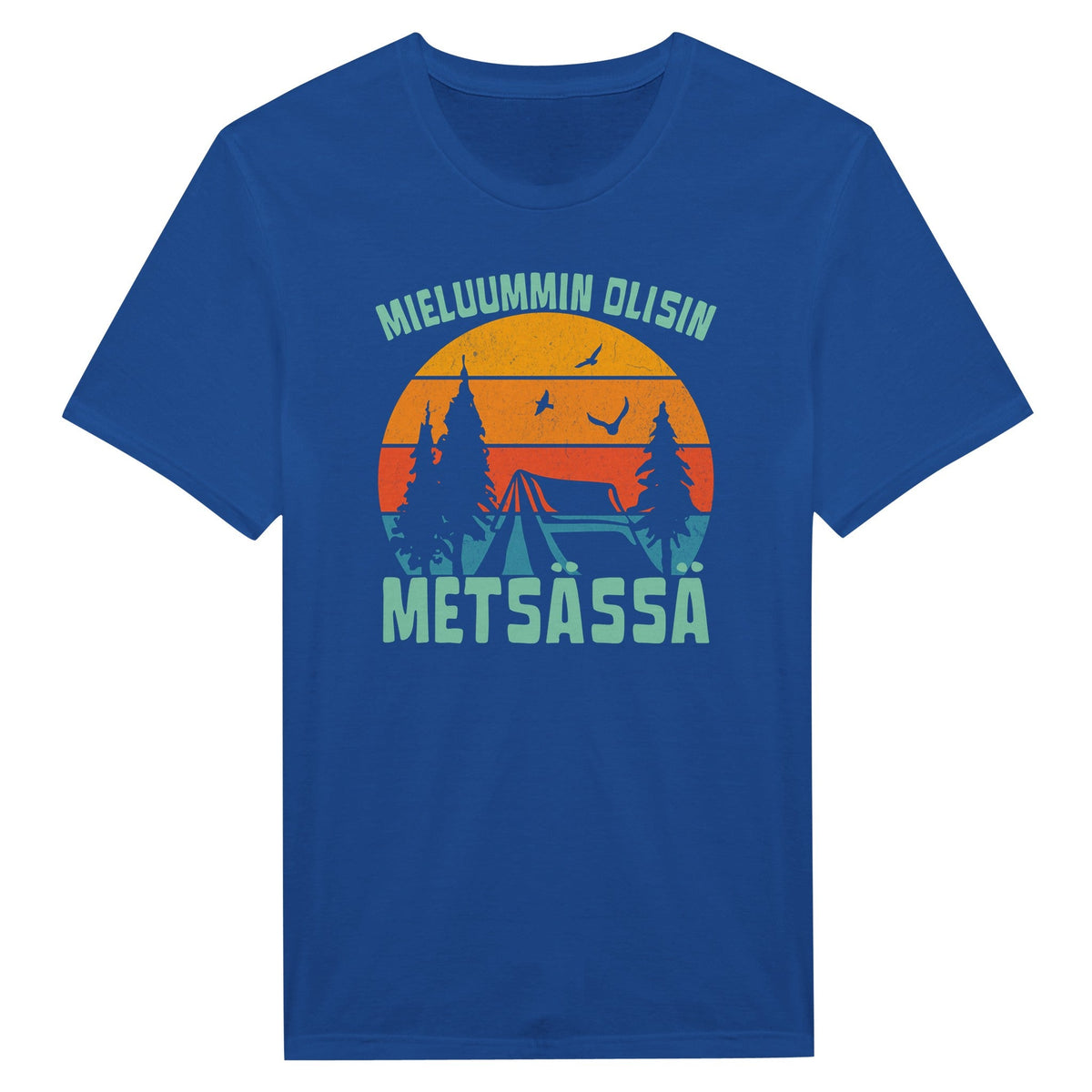 Mieluummin Olisin Metsässä v.6 - Miesten T - paita - Mun Paita