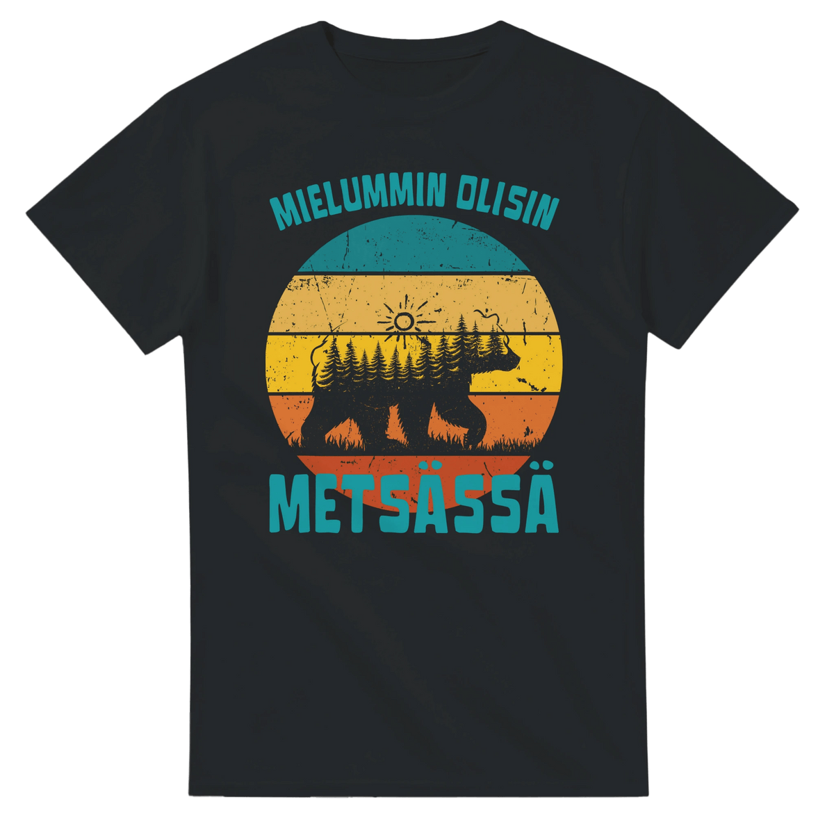 Mieluummin Olisin Metsässä v.7 - 3XL - 5XL - Mun Paita