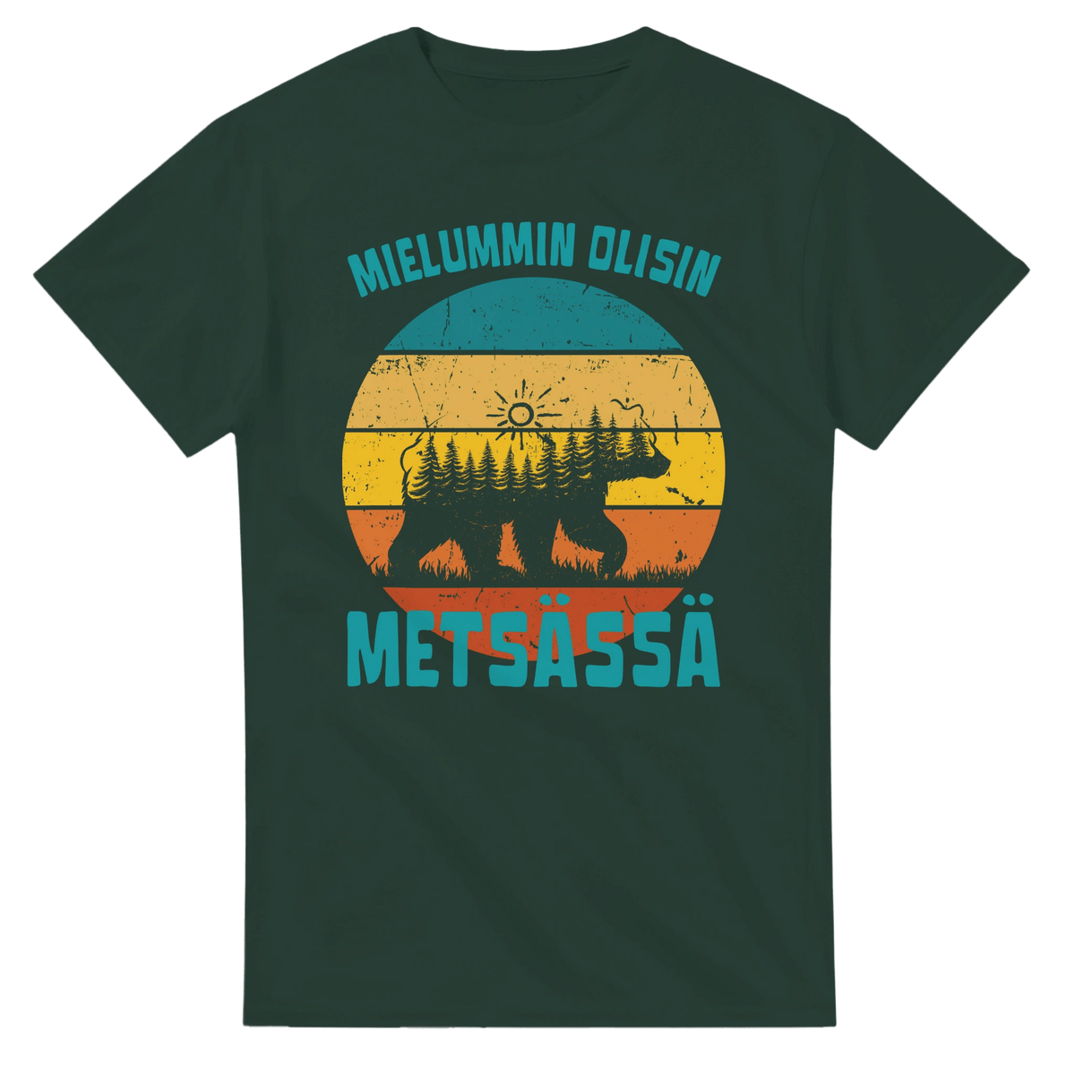 Mieluummin Olisin Metsässä v.7 - 3XL - 5XL - Mun Paita