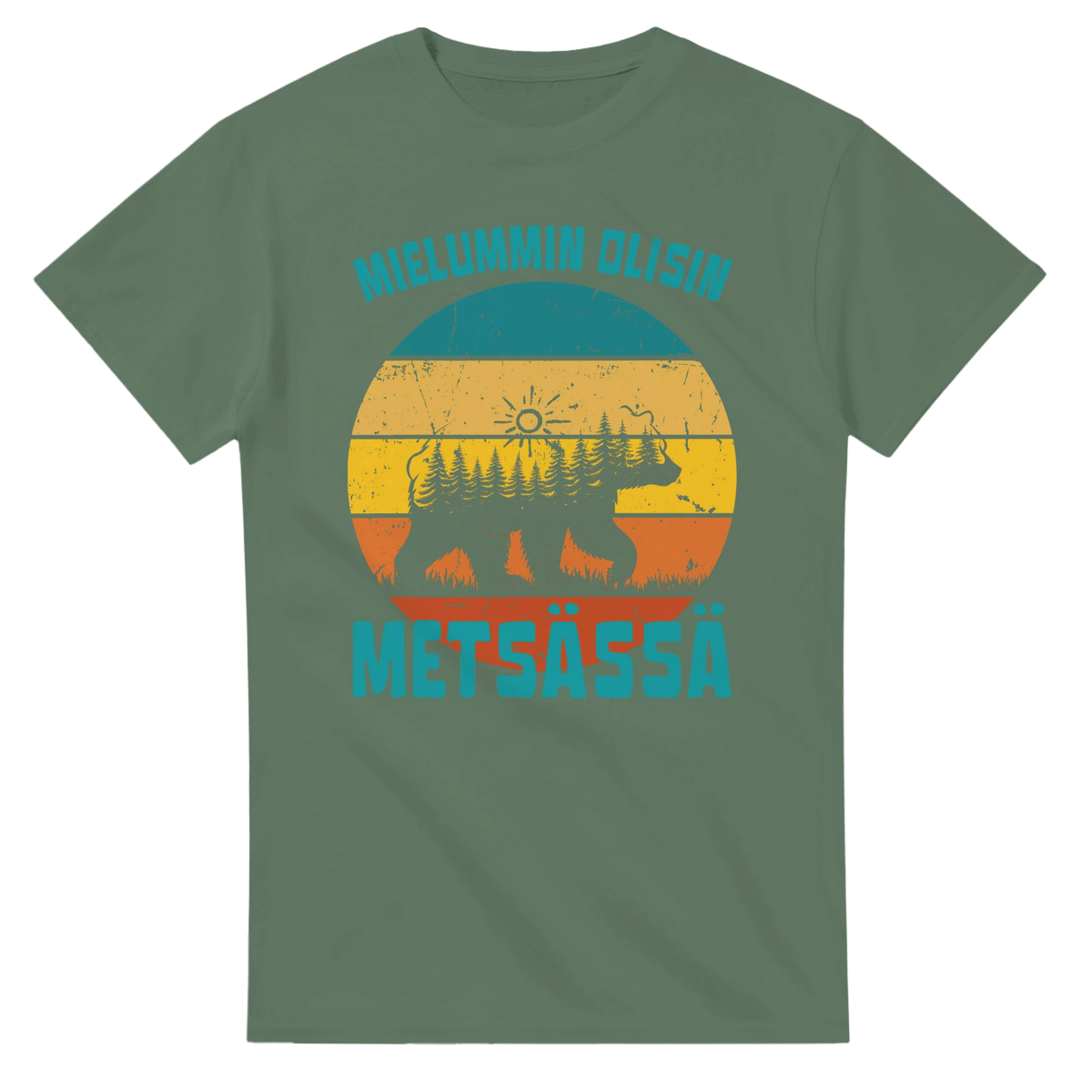 Mieluummin Olisin Metsässä v.7 - 3XL - 5XL - Mun Paita