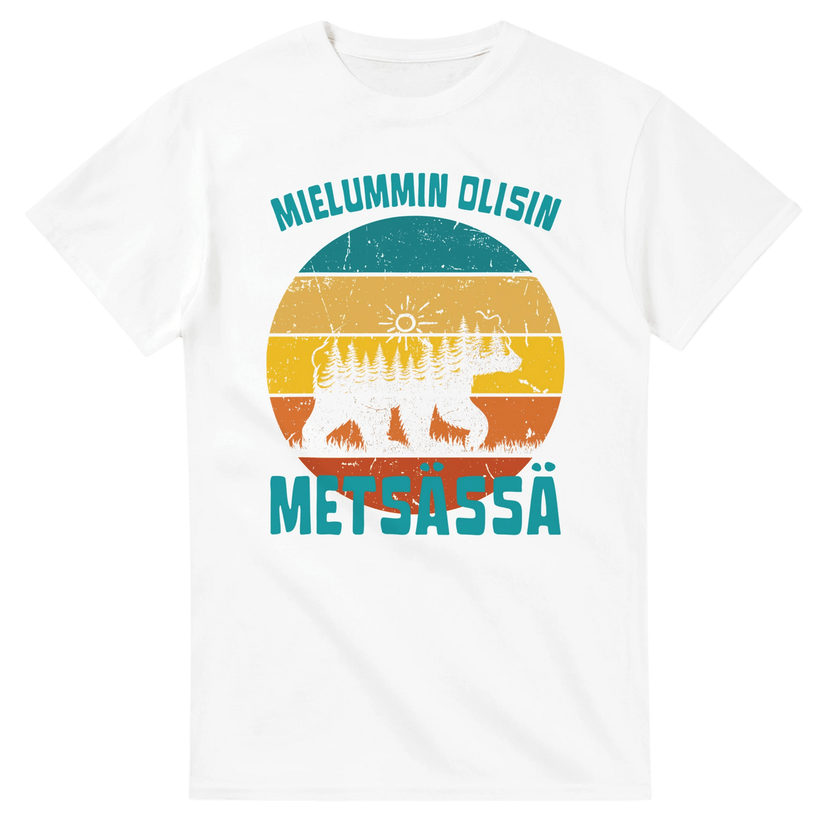 Mieluummin Olisin Metsässä v.7 - 3XL - 5XL - Mun Paita
