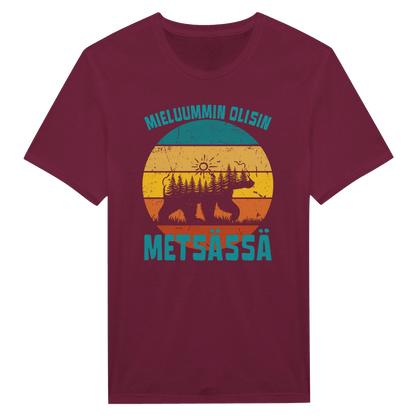 Mieluummin Olisin Metsässä v.7 - Miesten T - paita - Mun Paita