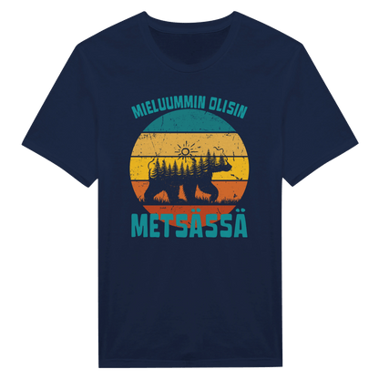 Mieluummin Olisin Metsässä v.7 - Miesten T - paita - Mun Paita