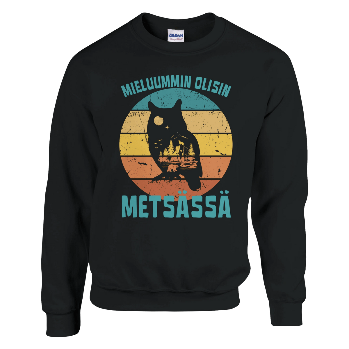 Mieluummin Olisin Metsässä v.8 - Collegepaita - Mun Paita