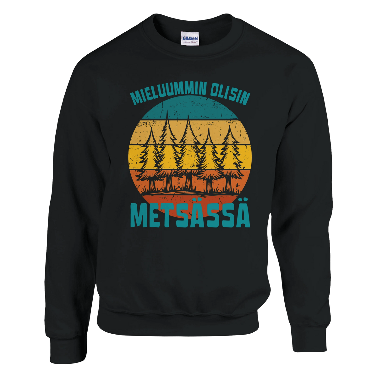 Mieluummin Olisin Metsässä v.9 - Collegepaita - Mun Paita
