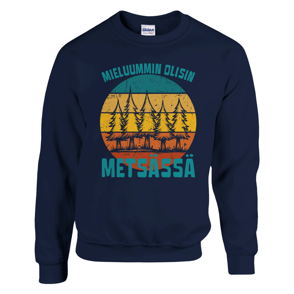 Mieluummin Olisin Metsässä v.9 - Collegepaita - Mun Paita