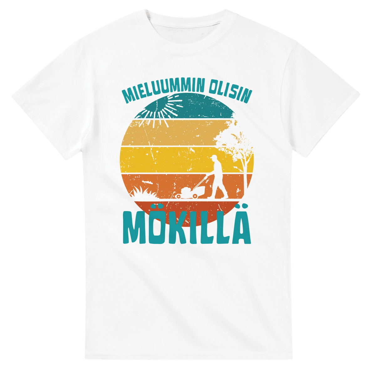 Mieluummin Olisin Mökillä Leikkaamassa Ruohoa - 3XL - 5XL - Mun Paita