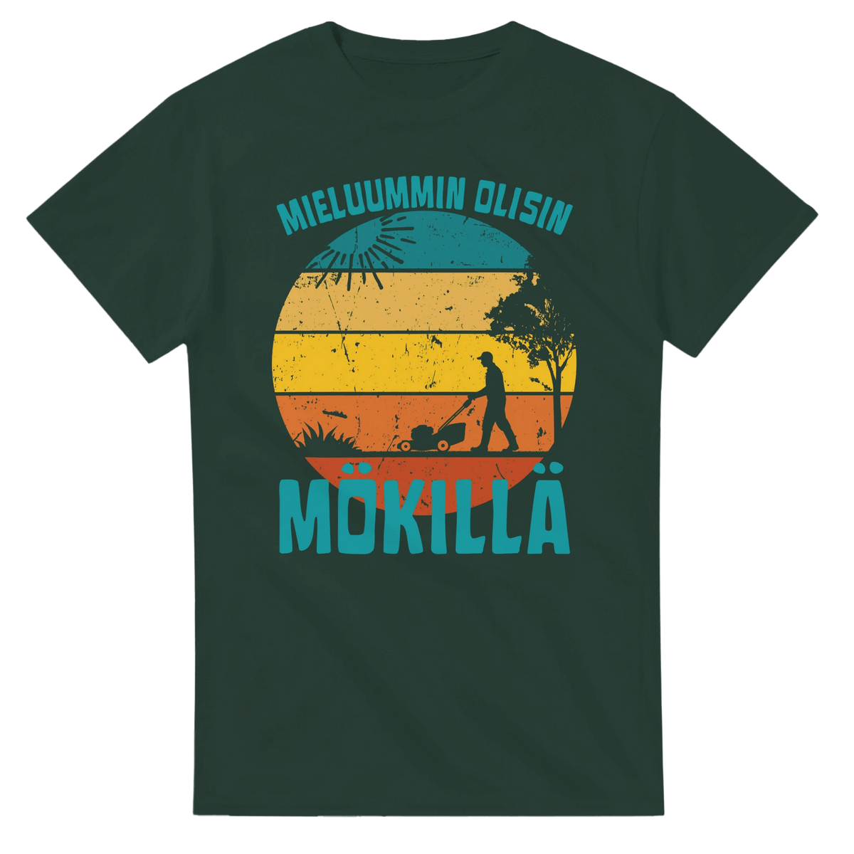 Mieluummin Olisin Mökillä Leikkaamassa Ruohoa - 3XL - 5XL - Mun Paita