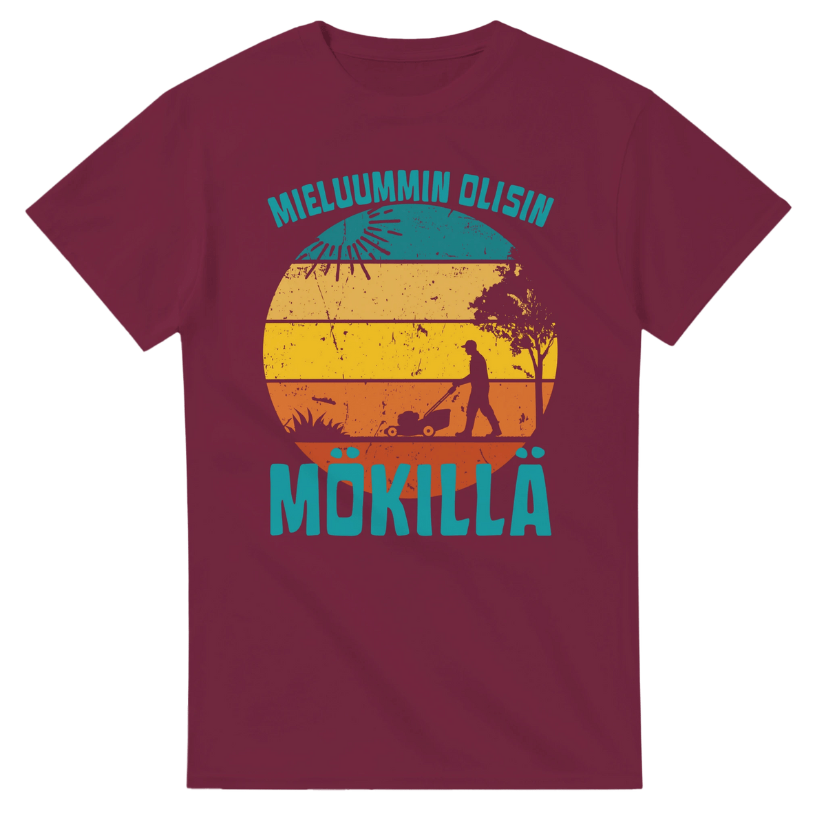 Mieluummin Olisin Mökillä Leikkaamassa Ruohoa - 3XL - 5XL - Mun Paita
