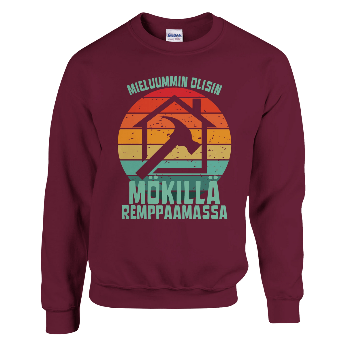 Mieluummin Olisin Mökillä Remppaamassa - Collegepaita - Mun Paita