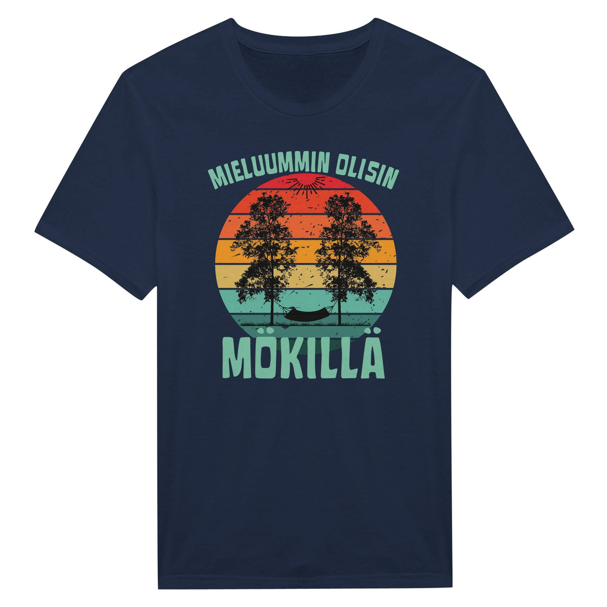 Mieluummin Olisin Mökillä Riippumatossa - Miesten T - paita - Mun Paita