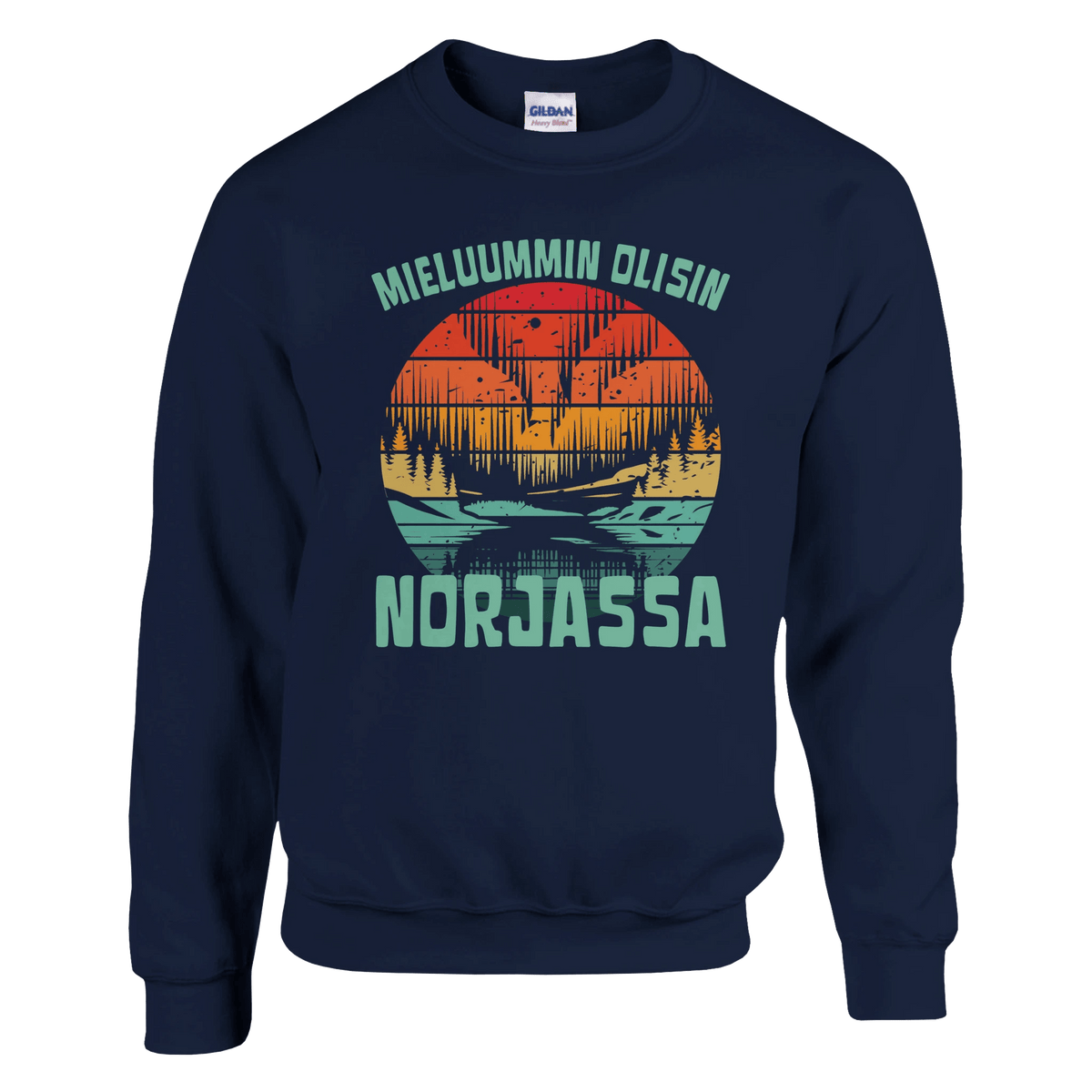 Mieluummin Olisin Norjassa - Collegepaita - Mun Paita
