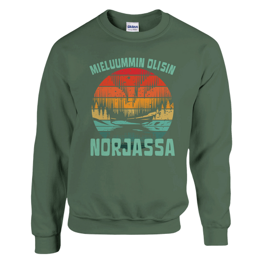 Mieluummin Olisin Norjassa - Collegepaita - Mun Paita