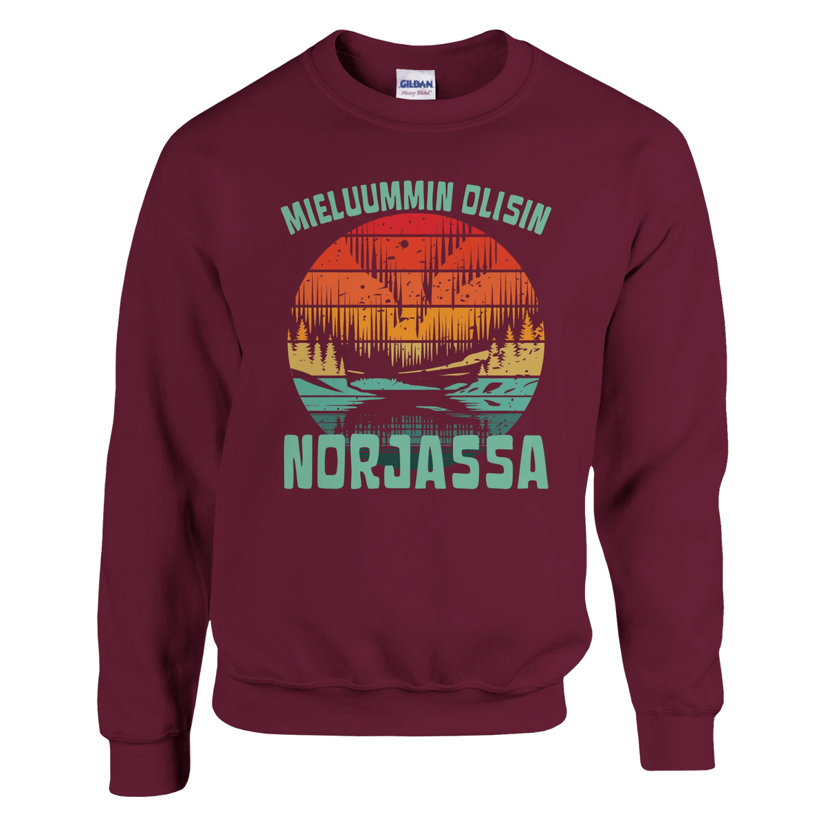 Mieluummin Olisin Norjassa - Collegepaita - Mun Paita