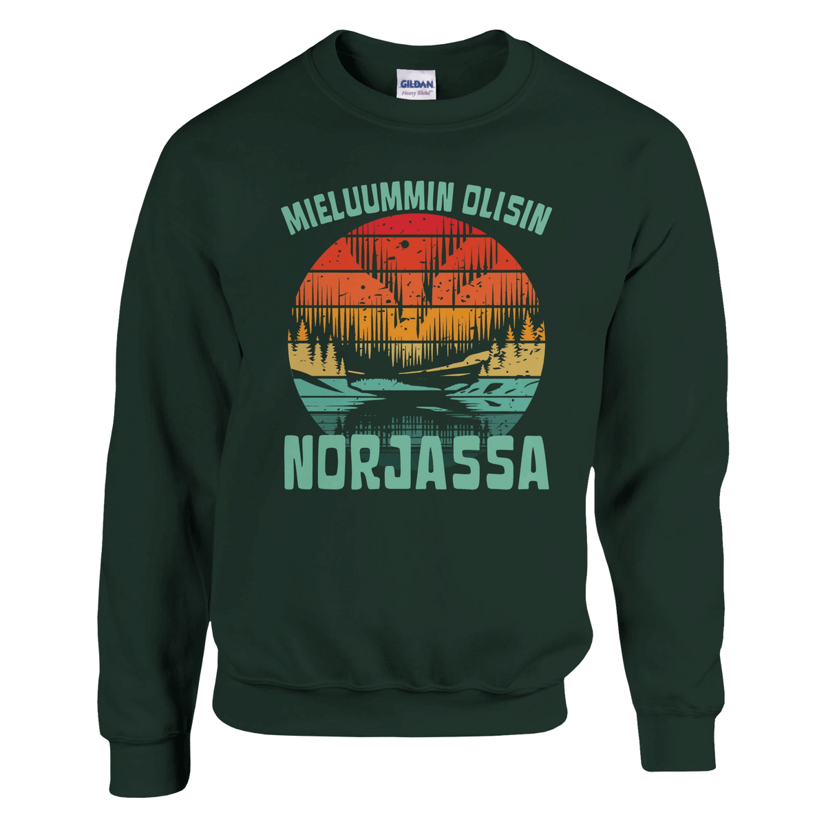 Mieluummin Olisin Norjassa - Collegepaita - Mun Paita
