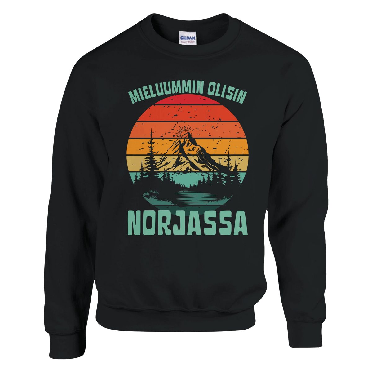 Mieluummin Olisin Norjassa v.2 - Collegepaita - Mun Paita