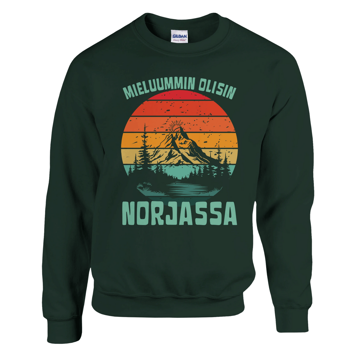 Mieluummin Olisin Norjassa v.2 - Collegepaita - Mun Paita