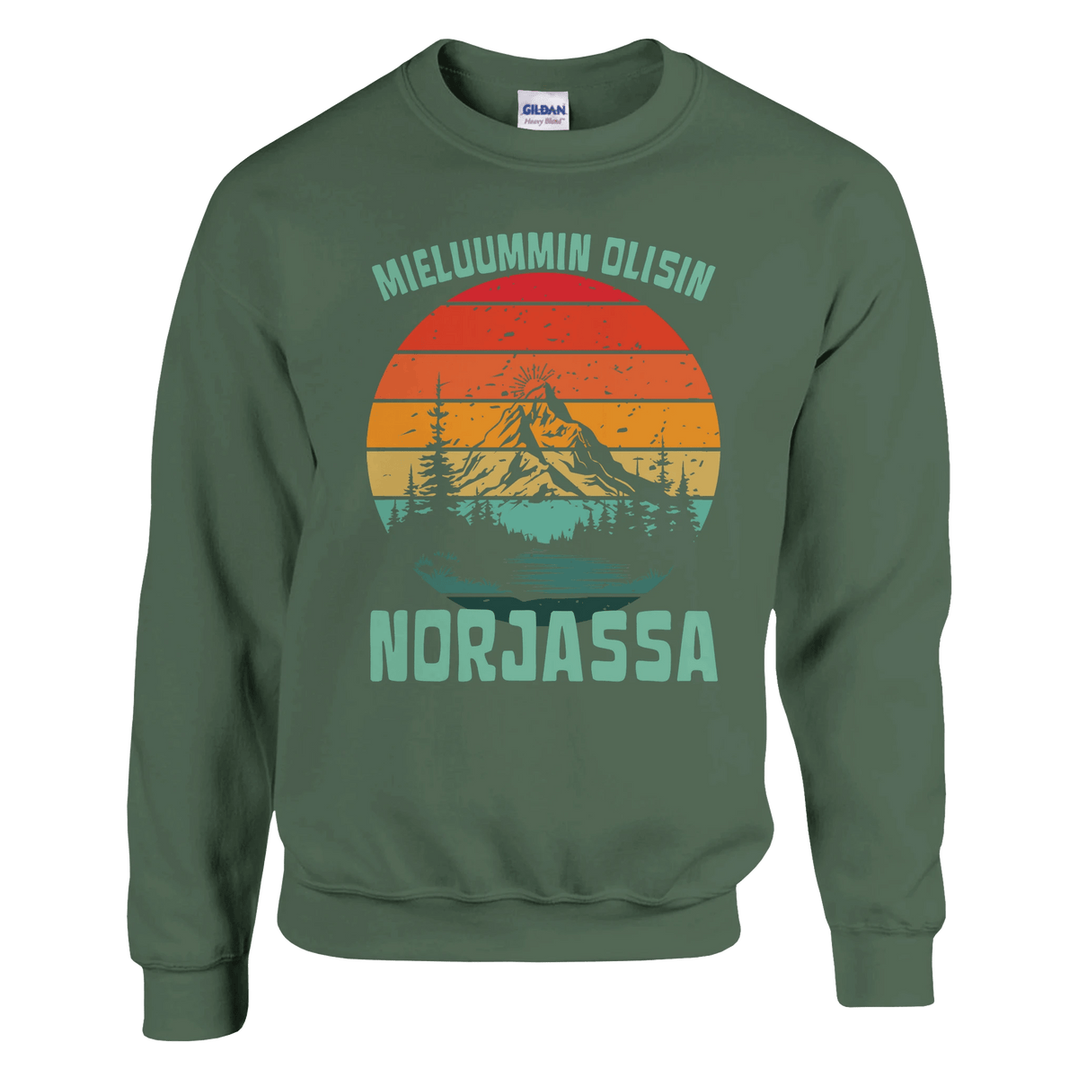 Mieluummin Olisin Norjassa v.2 - Collegepaita - Mun Paita