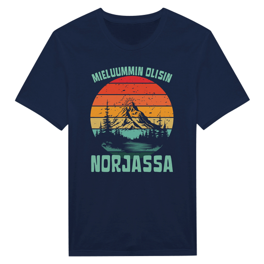 Mieluummin Olisin Norjassa v.2 - Miesten T - paita - Mun Paita