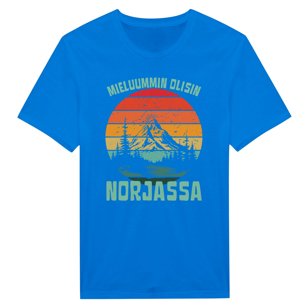 Mieluummin Olisin Norjassa v.2 - Miesten T - paita - Mun Paita