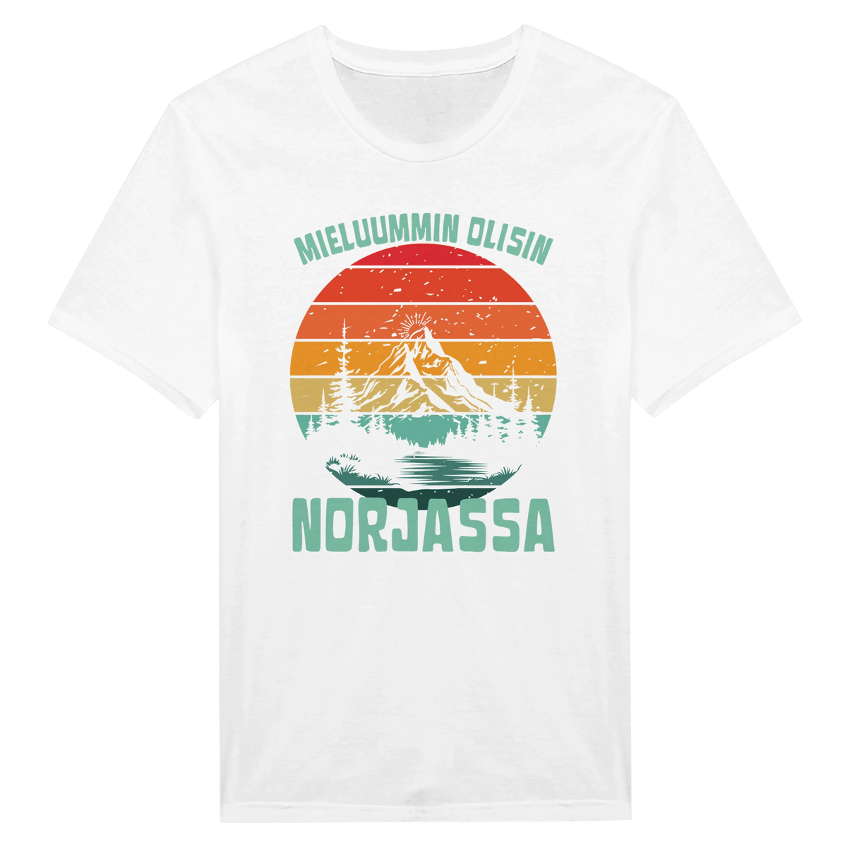 Mieluummin Olisin Norjassa v.2 - Miesten T - paita - Mun Paita