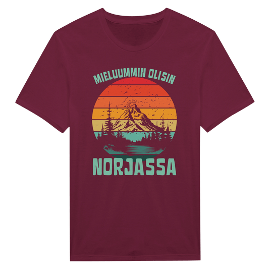 Mieluummin Olisin Norjassa v.2 - Miesten T - paita - Mun Paita