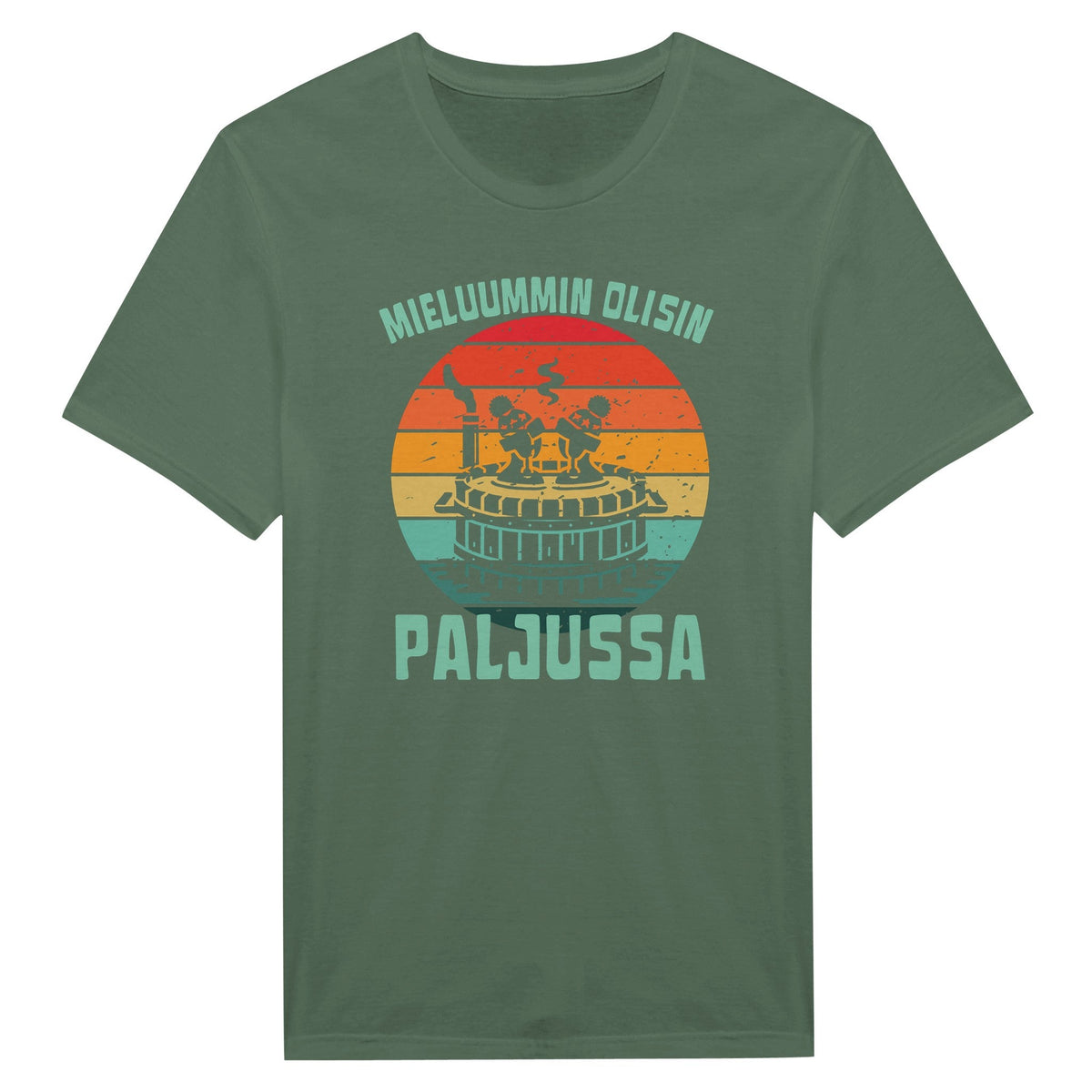 Mieluummin Olisin Paljussa - Miesten T - paita - Mun Paita