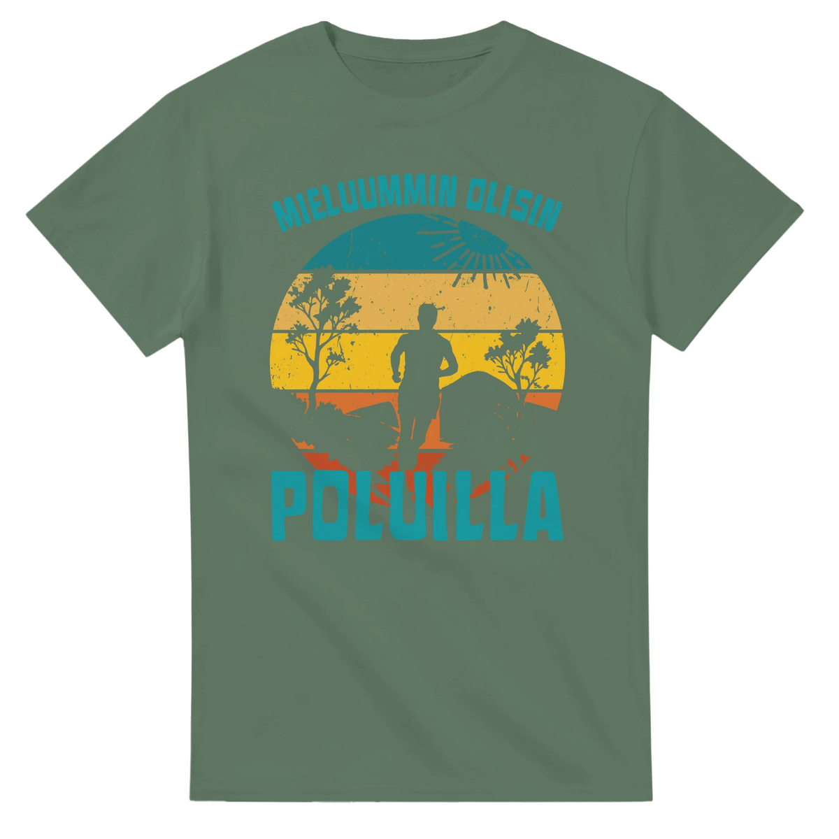 Mieluummin Olisin Poluilla - 3XL - 5XL T - paita - Mun Paita