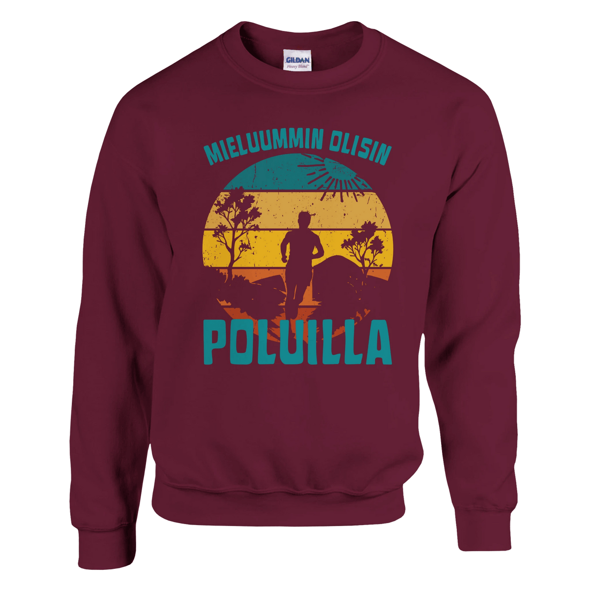 Mieluummin Olisin Poluilla - Collegepaita - Mun Paita
