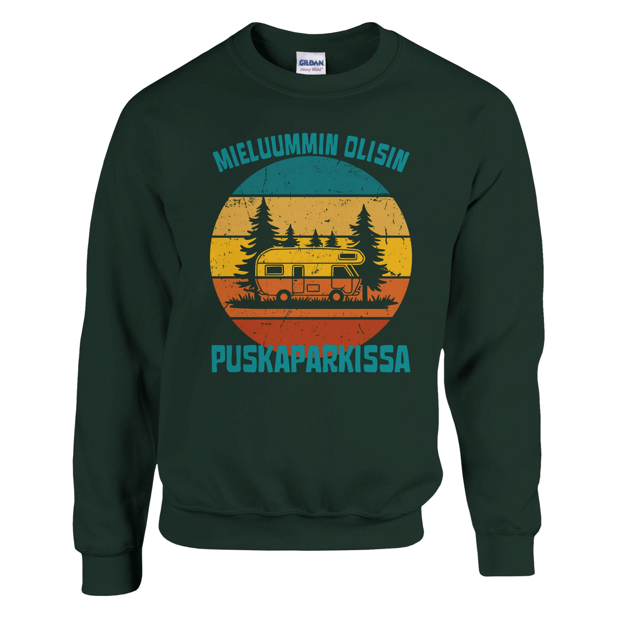 Mieluummin Olisin Puskaparkissa - Collegepaita - Mun Paita